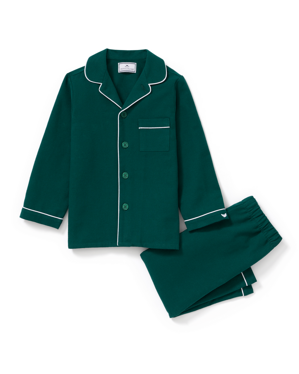 Flannel PJ Set - Hunter Green