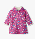 Tiny Flowers Sherpa Rain Coat