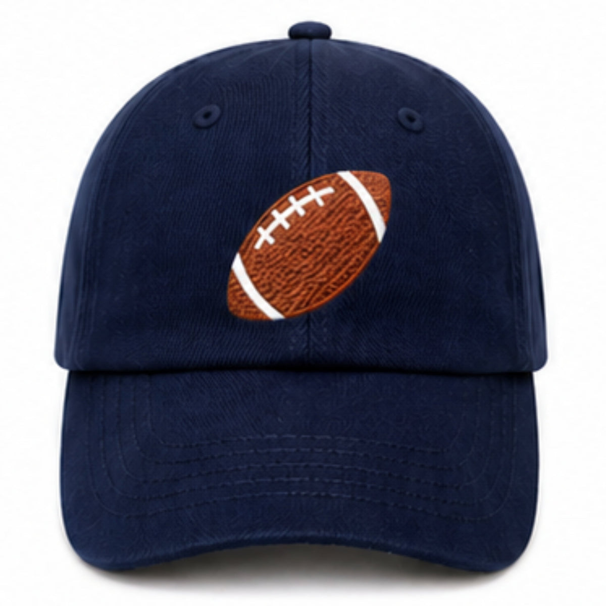 Football Baseball Hat - Navy