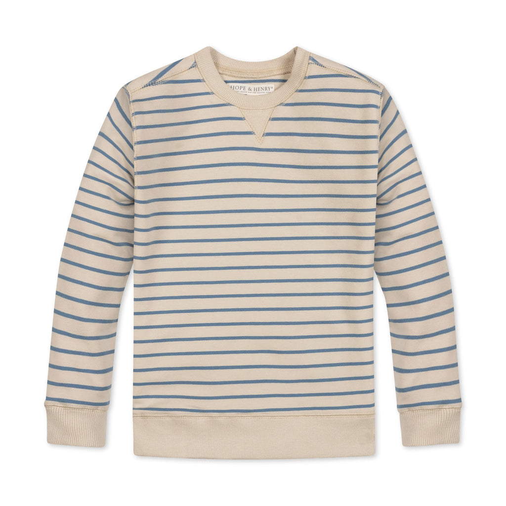 Organic French Terry Crewneck - Blue