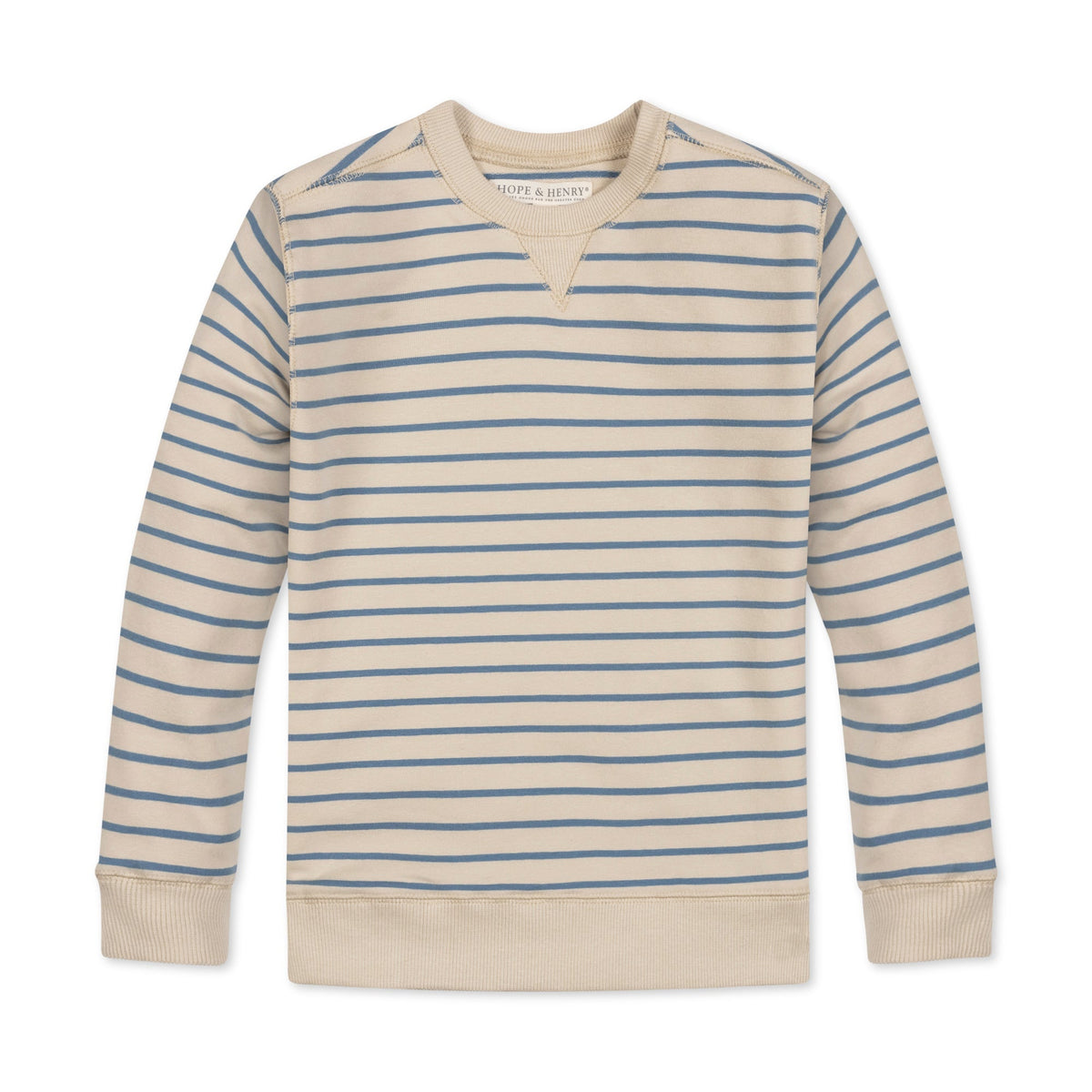 Organic French Terry Crewneck - Blue