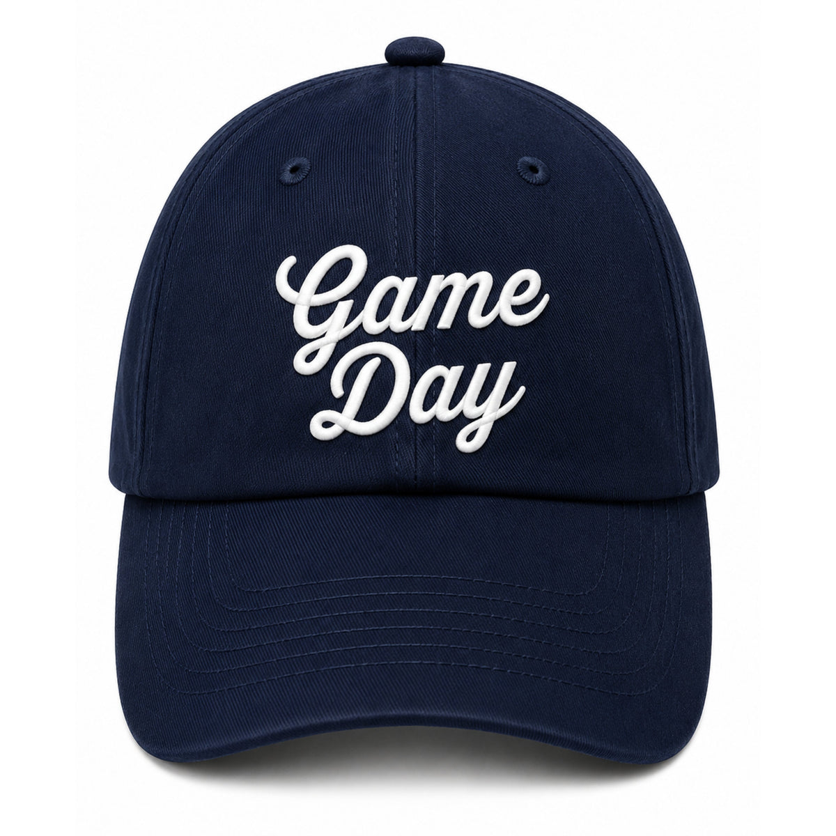 Game Day Bow Baseball Hat - Navy