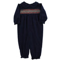 Girl's Navy Cord. Long Bubble