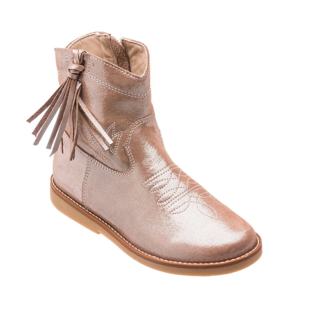 Hannah Suede Boot - Metallic Blush