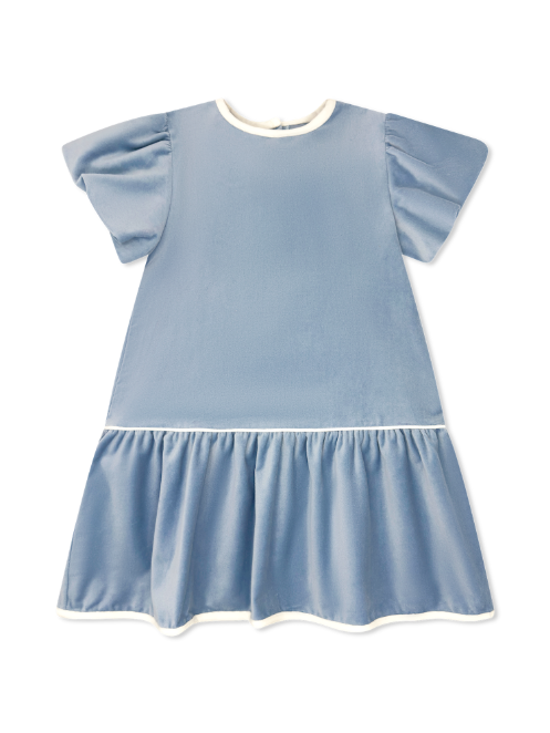 Harper Dress - Blue Velvet