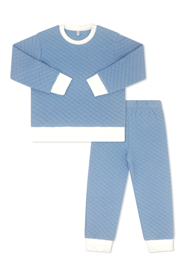 Harris Quilted Set - Blue