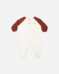 Henley Jumpsuit || Brick