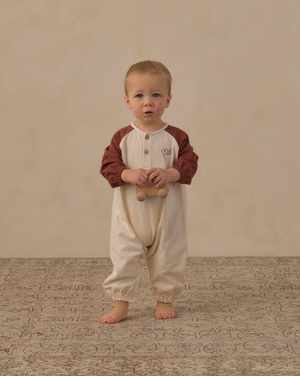 Henley Jumpsuit || Brick