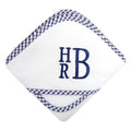 Hooded Towel - Navy Check