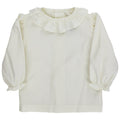 Girl's Ruffle Blouse - Ivory
