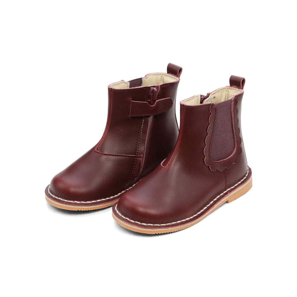 Kate Stitch Boot - Burgundy