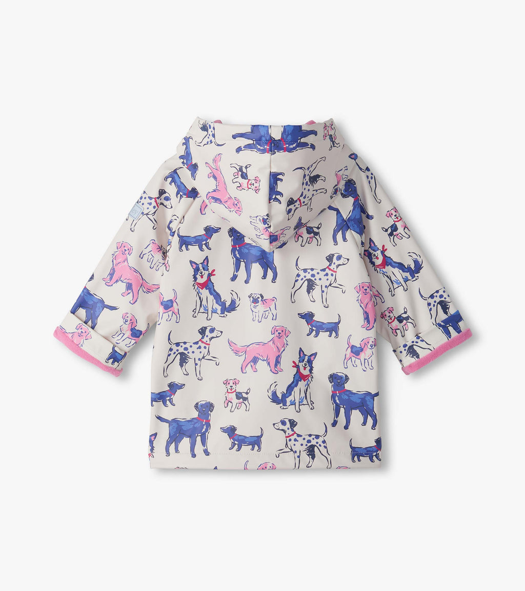 Little Pups Rain Coat - Sea Salt
