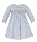 Macie Dress w/ Ruffle Collar - LB/LP