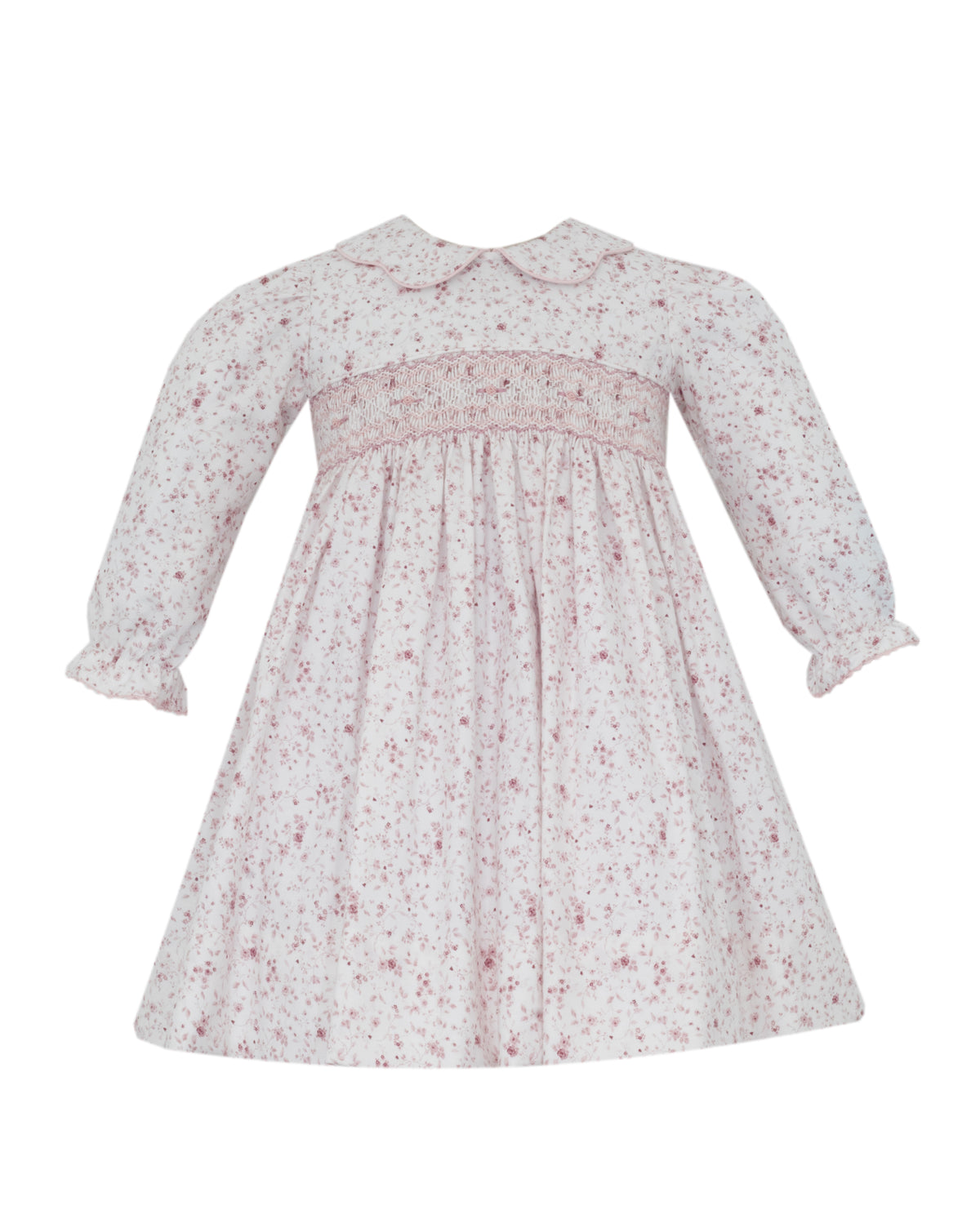 Mia Smocked Float Dress - Rose/Ivory Floral