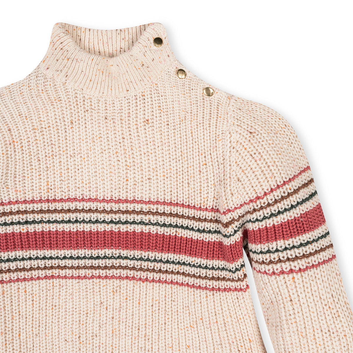 Girl's Organic Mock Neck Sweater