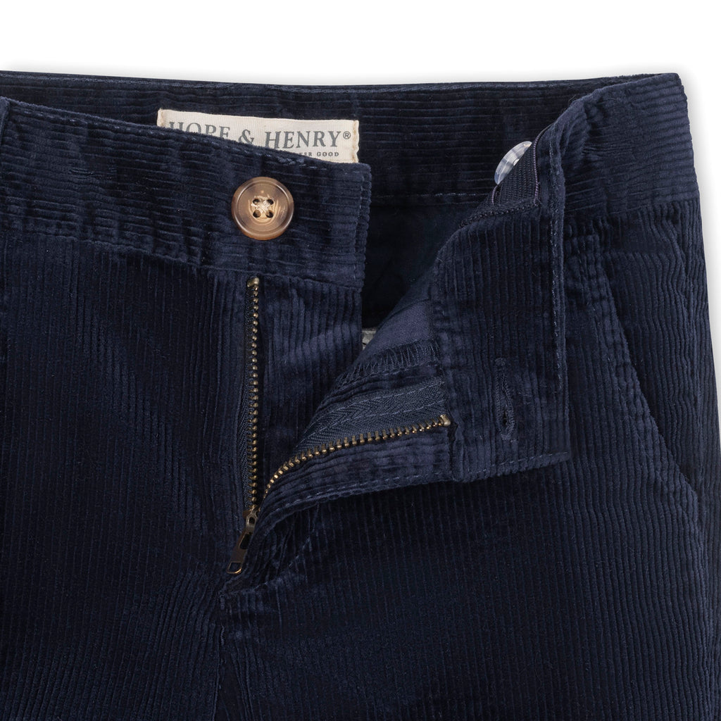 Organic Navy Corduroy Pants
