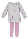 Nutcracker Print Tunic Set