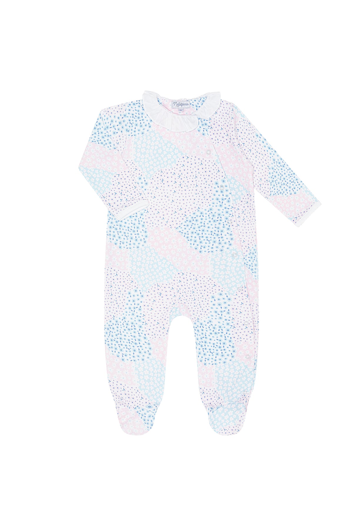 Patchwork Crossover Footie