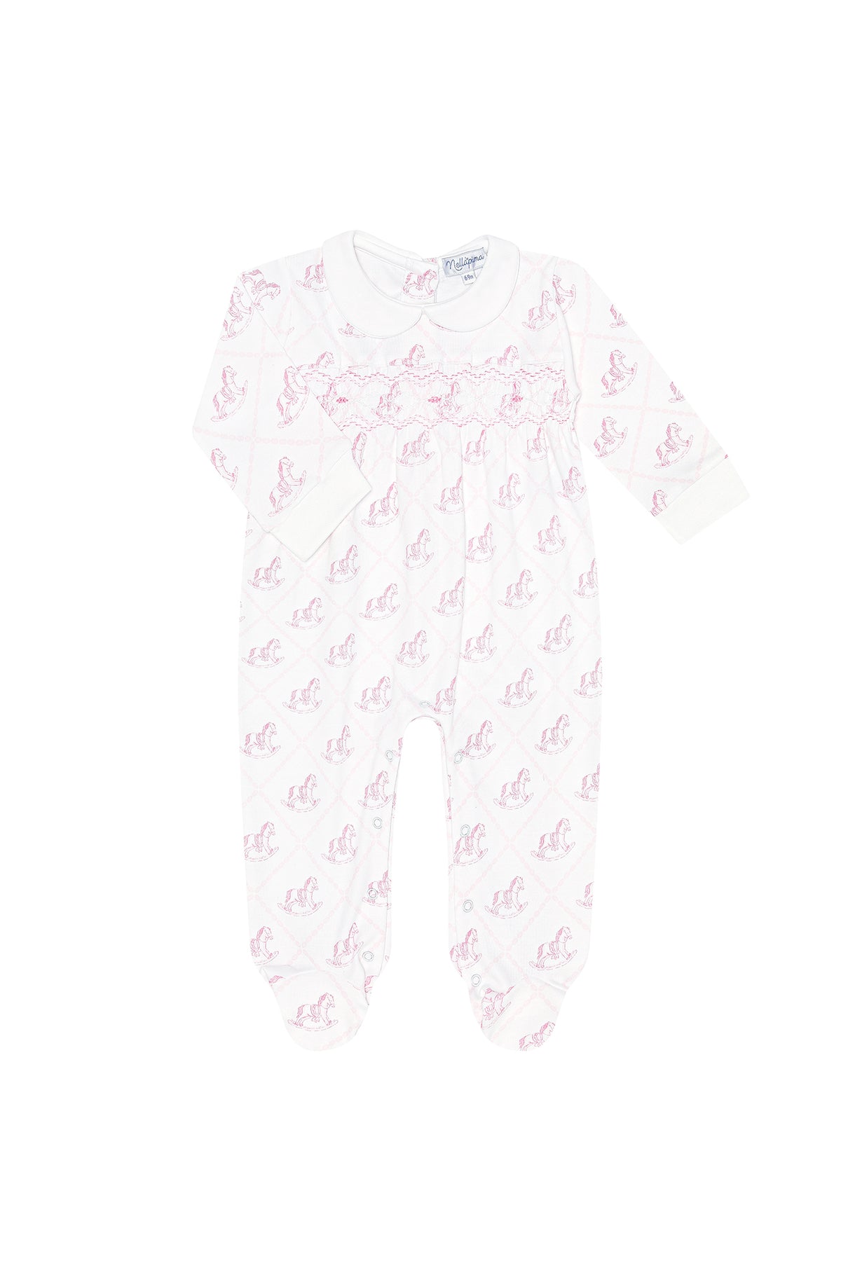 Smocked Rocking Horse Footie - LP