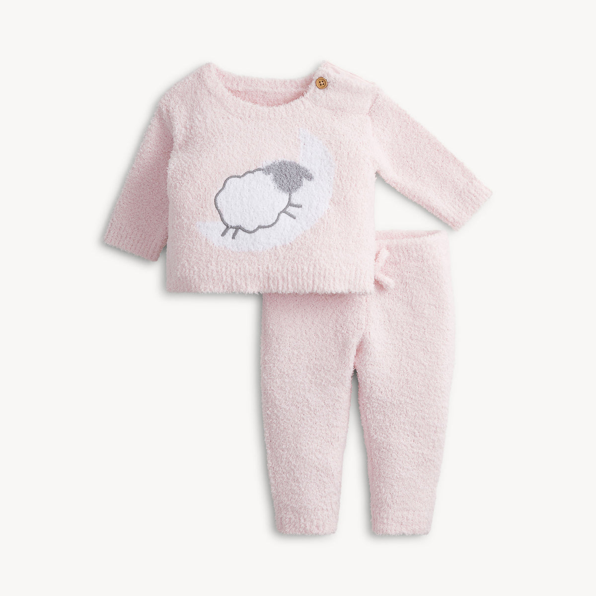 Pink Sheep Chenille Set