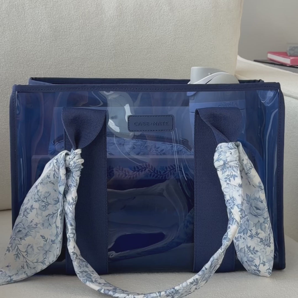 Medium Jelly Tote - Navy Twilly