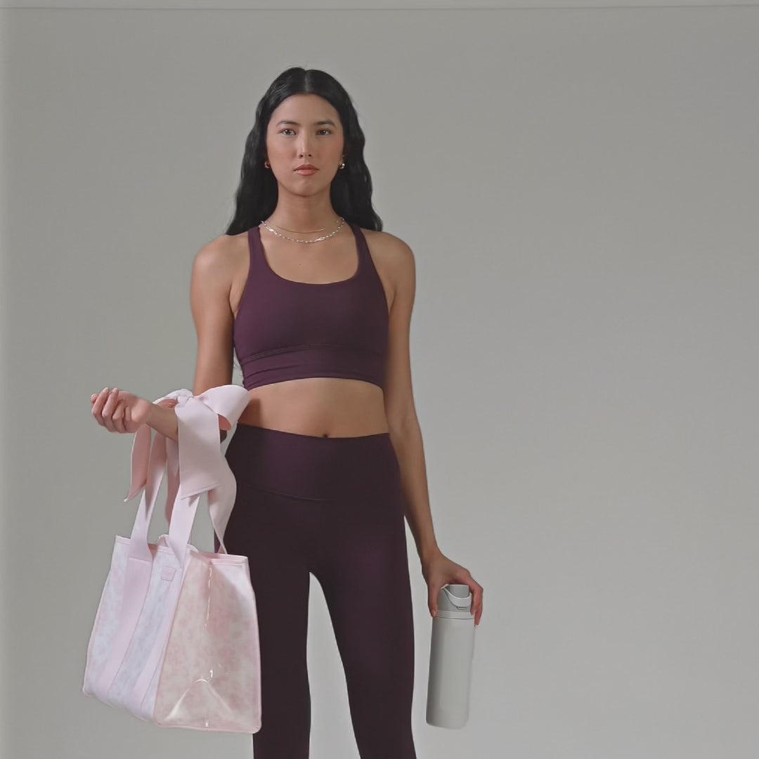 Jelly Bow Tote Bag - Afternoon Rose