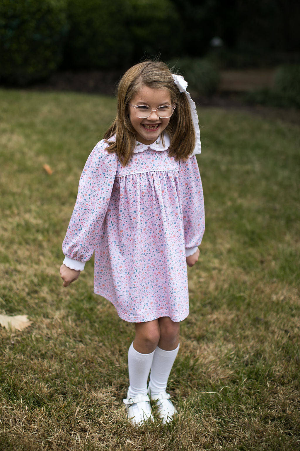 Girl's LS Pumpkin Grove Dress