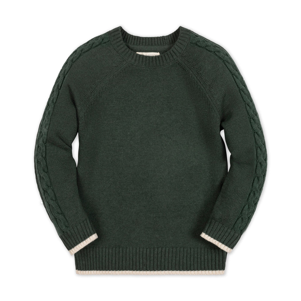 Organic Raglan Sweater - Forest