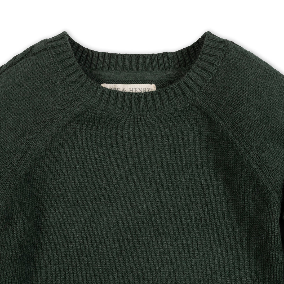 Organic Raglan Sweater - Forest