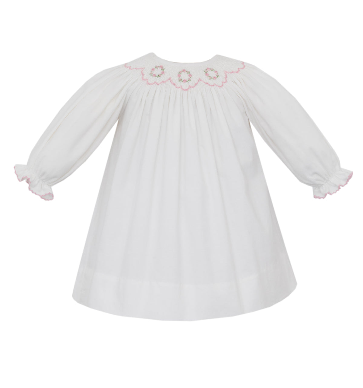 Rosemary LS White Cord. Dress