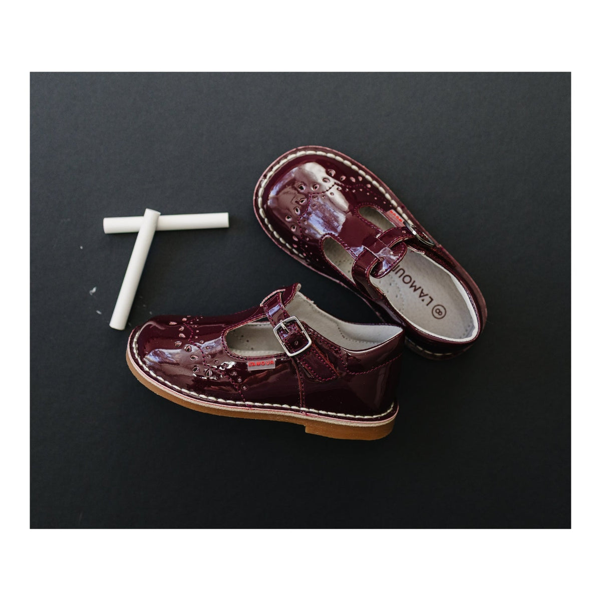 Ruthie T-Strap MJ - PTN Burgundy