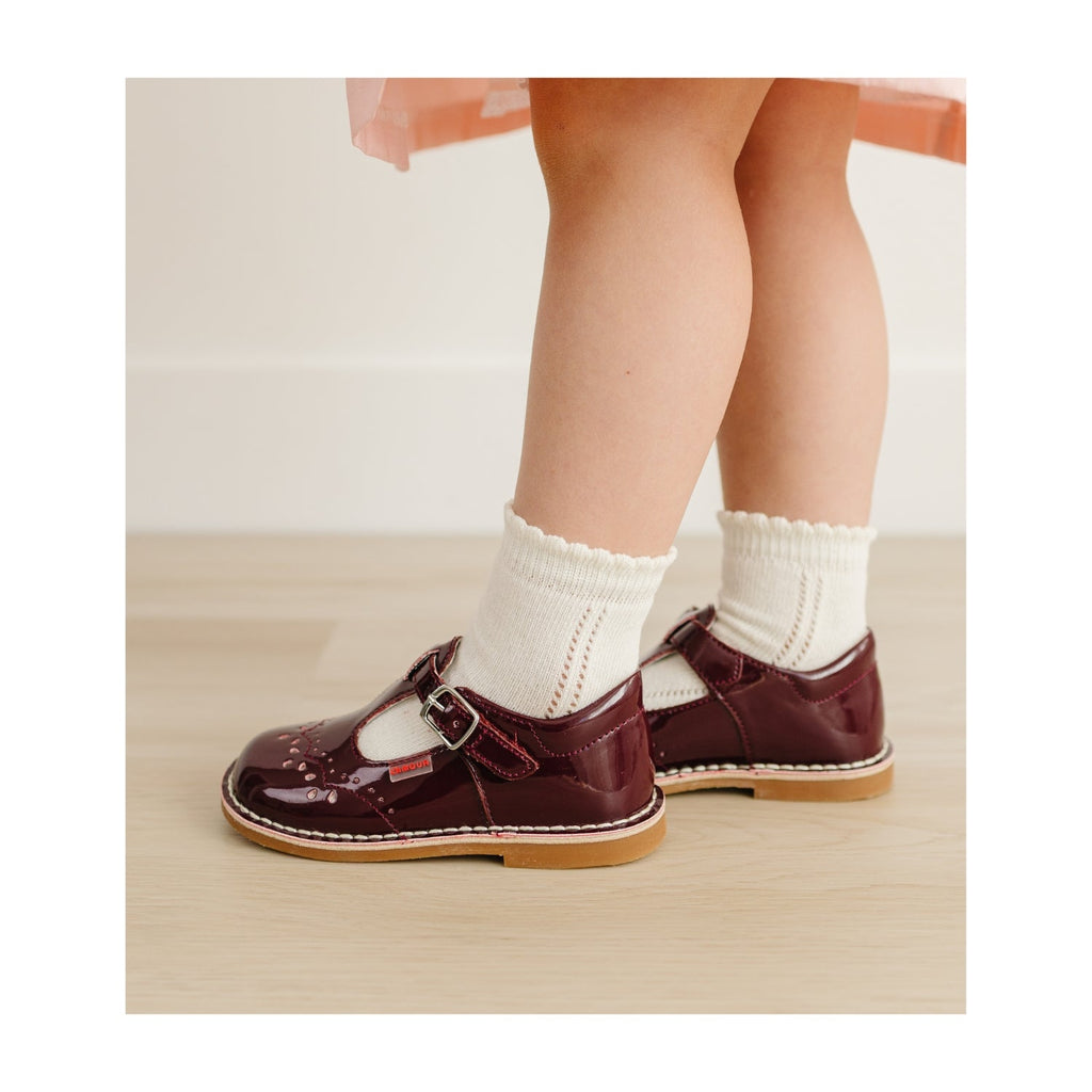 Ruthie T-Strap MJ - PTN Burgundy