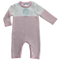Seed Stitch Knit Romper - Pink