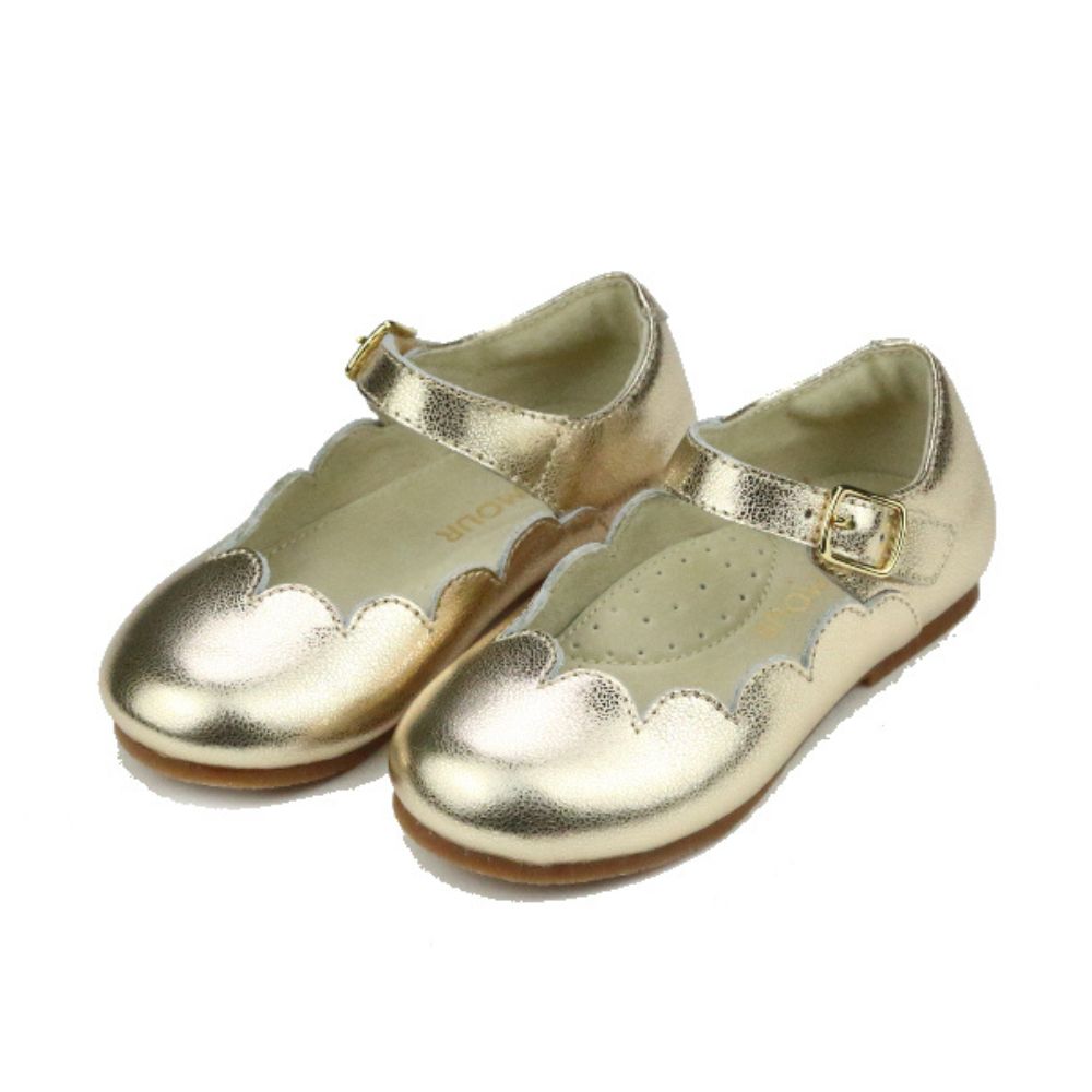 Sonia Scalloped Flat - Gold