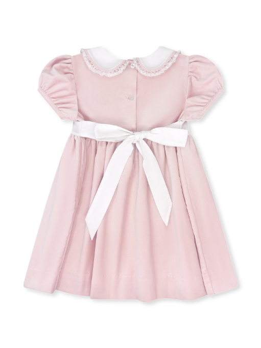 Sue Shaw Dress - Pink Velvet