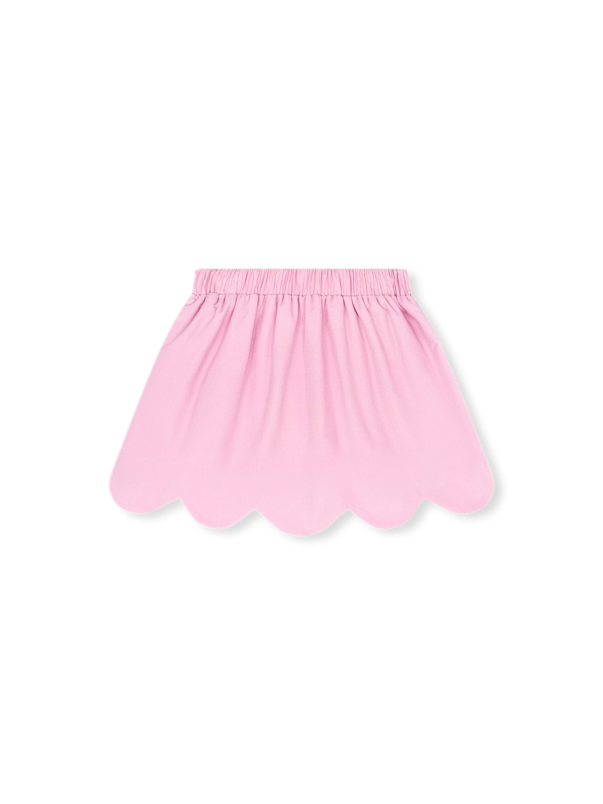 Susie Scallop Skirt - Pink Cord.