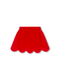 Susie Scallop Skirt - Red Cord.