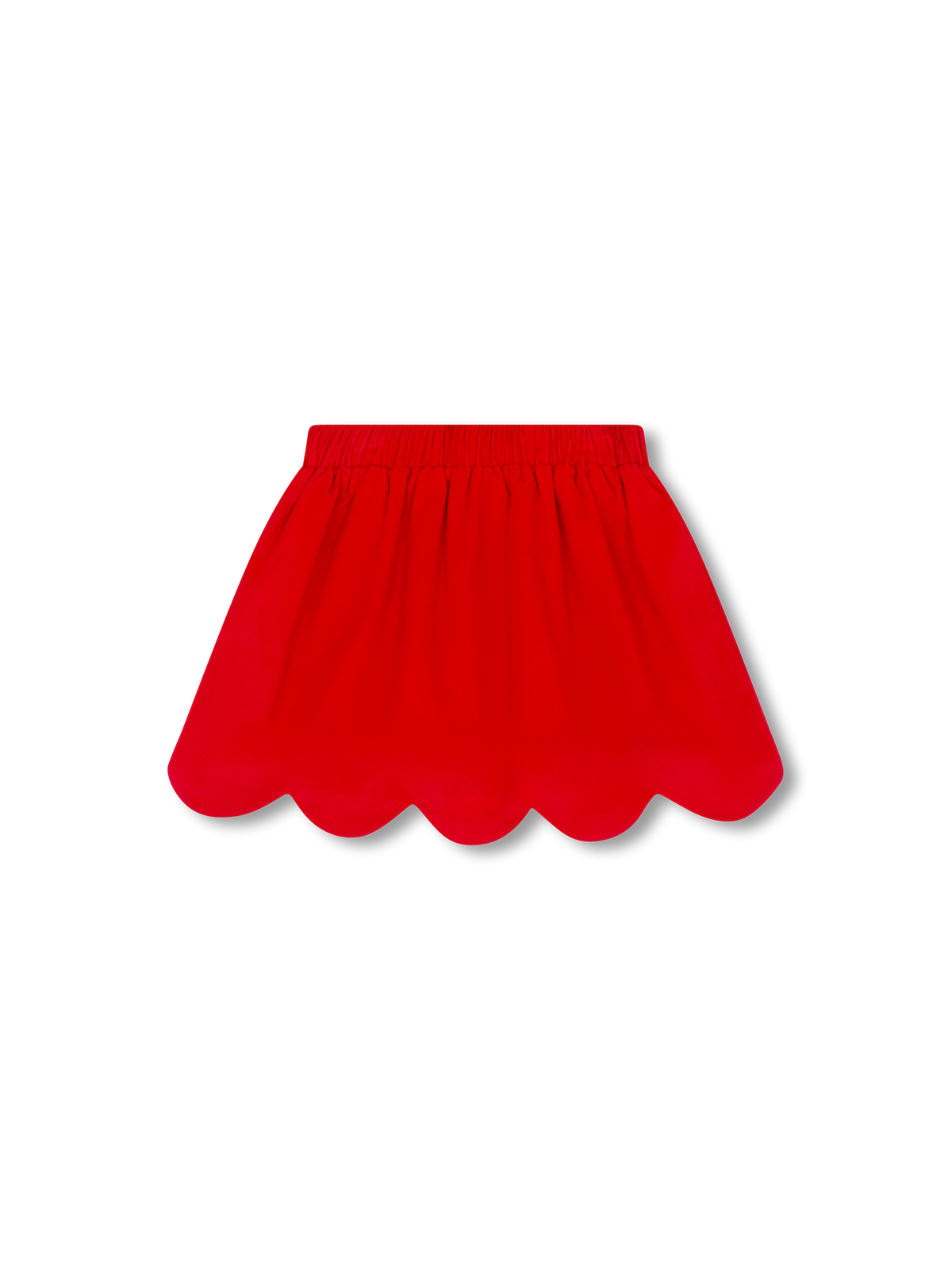 Susie Scallop Skirt - Red Cord.