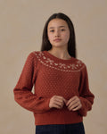 Teen Fair Isle Sweater || Ruby