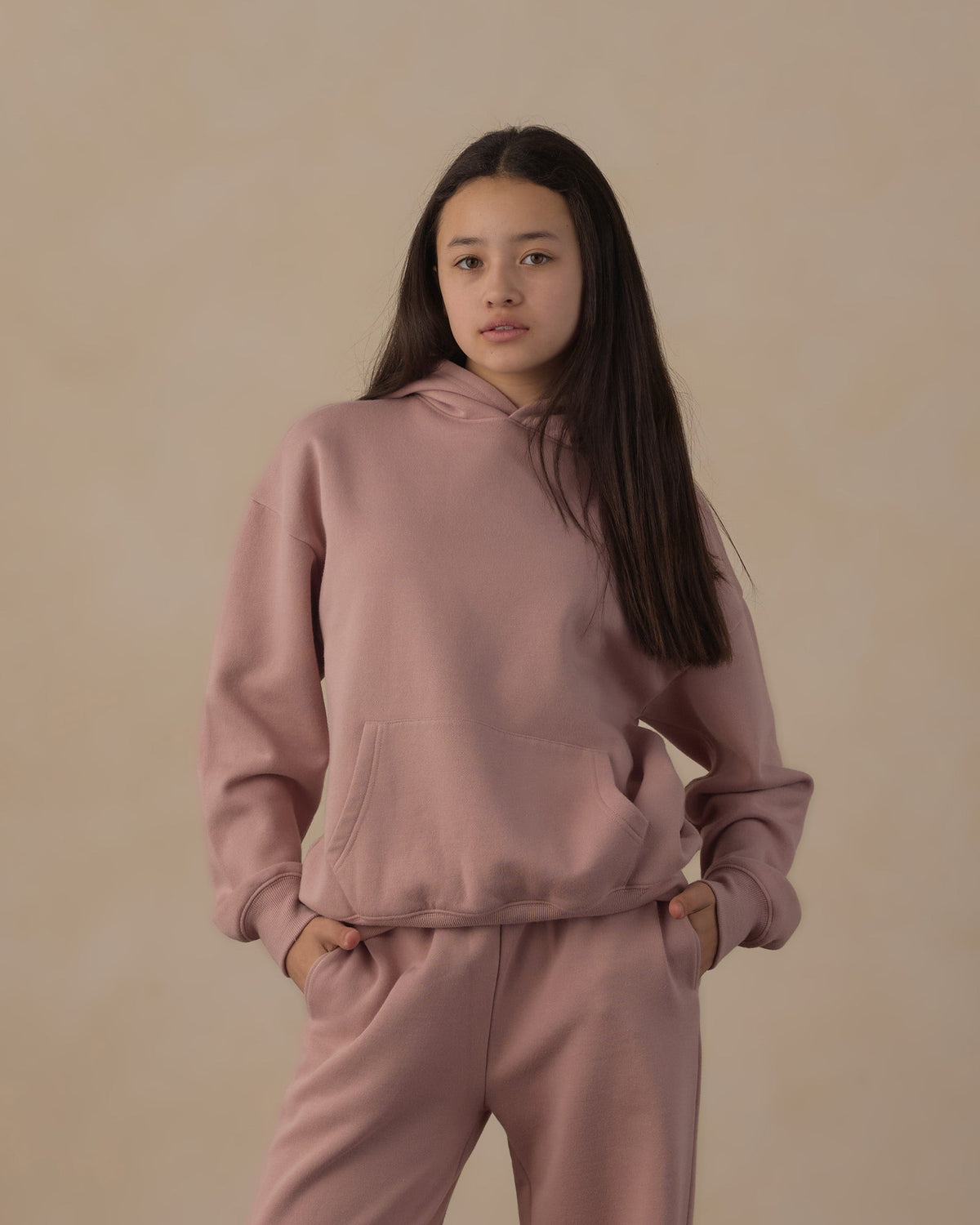 Teen Relaxed Hoodie || Rosewood