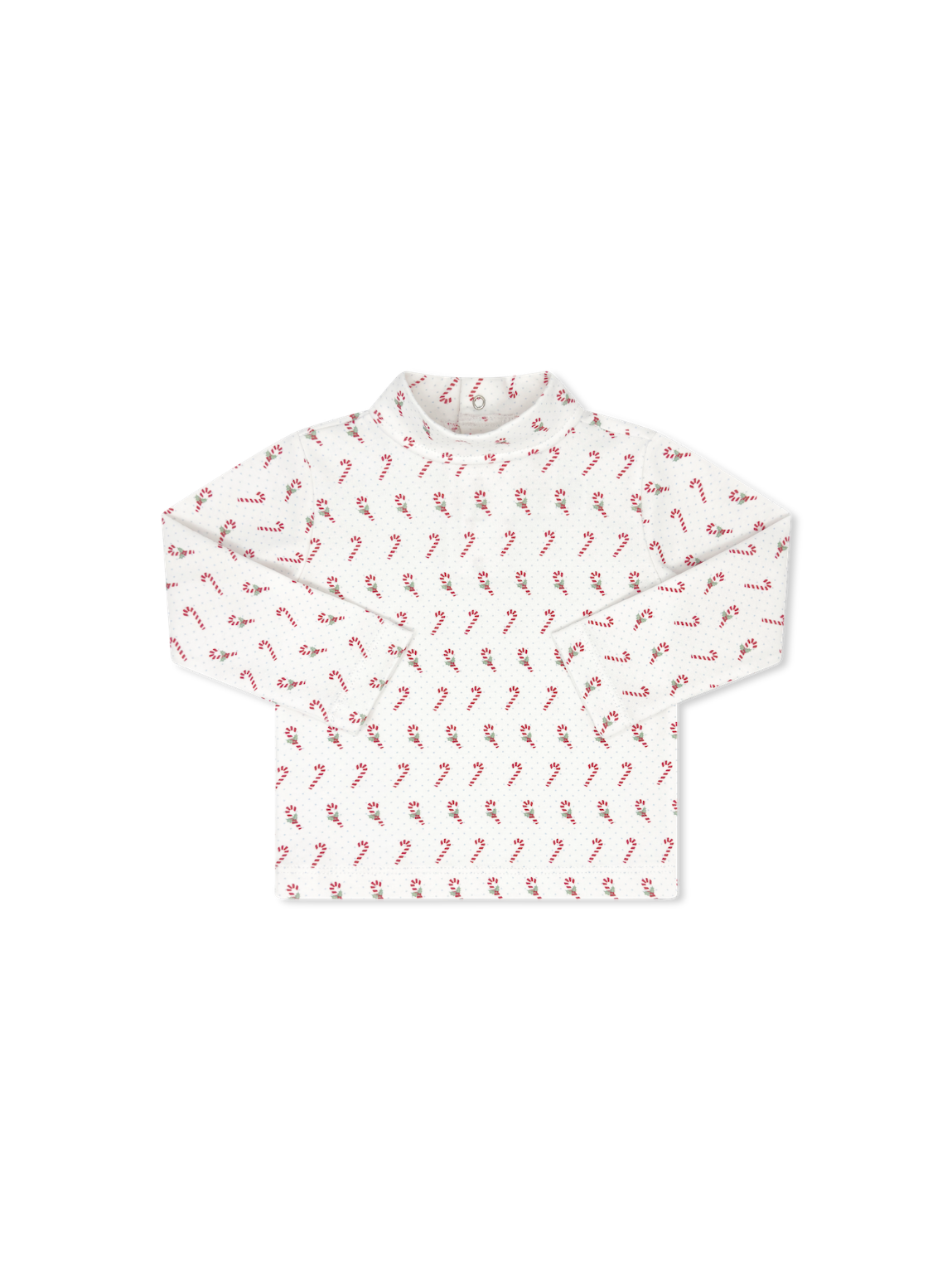 Tiny Tot Turtleneck - Bl. Candy Cane