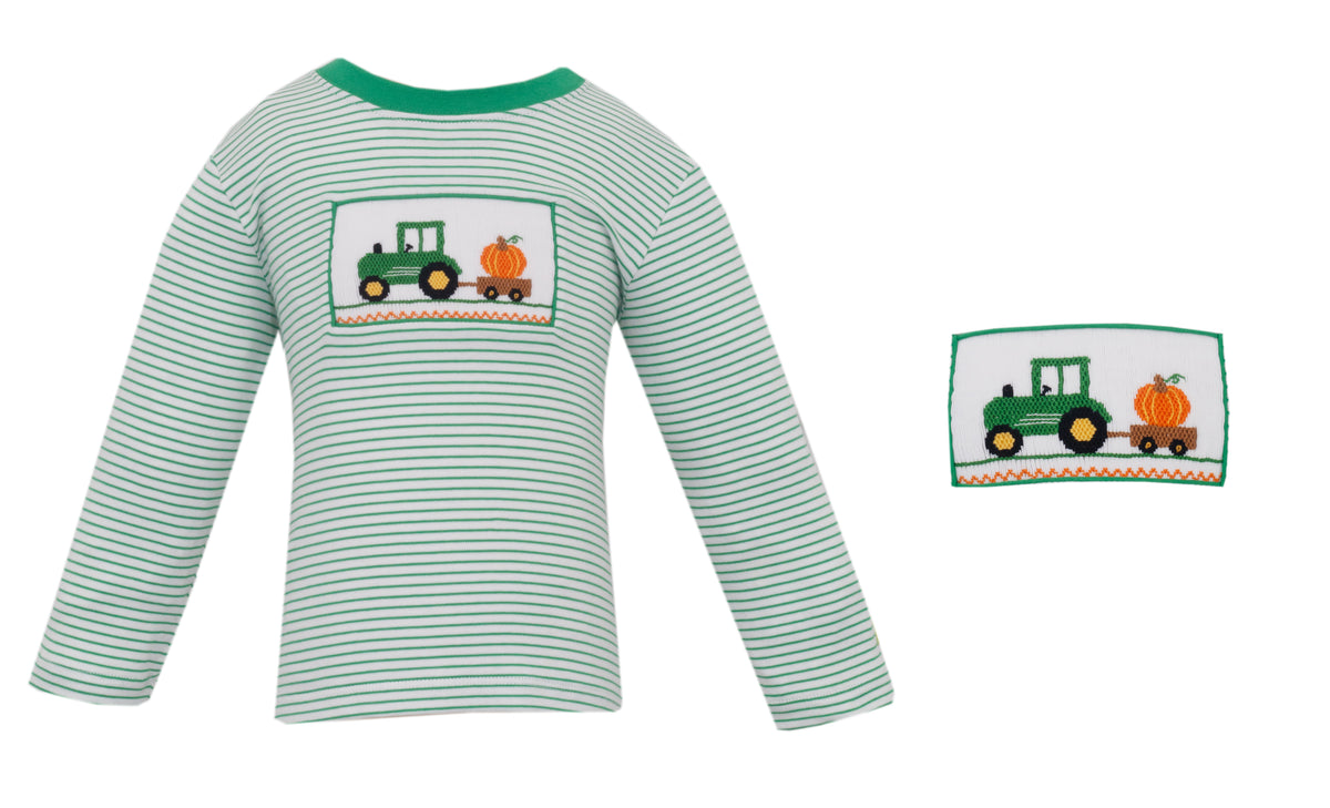 Tractor Smocked T-Shirt