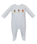 Boy's Turkey Smocked Footie