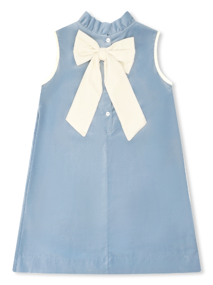 Twiggy Dress - Blue Velvet
