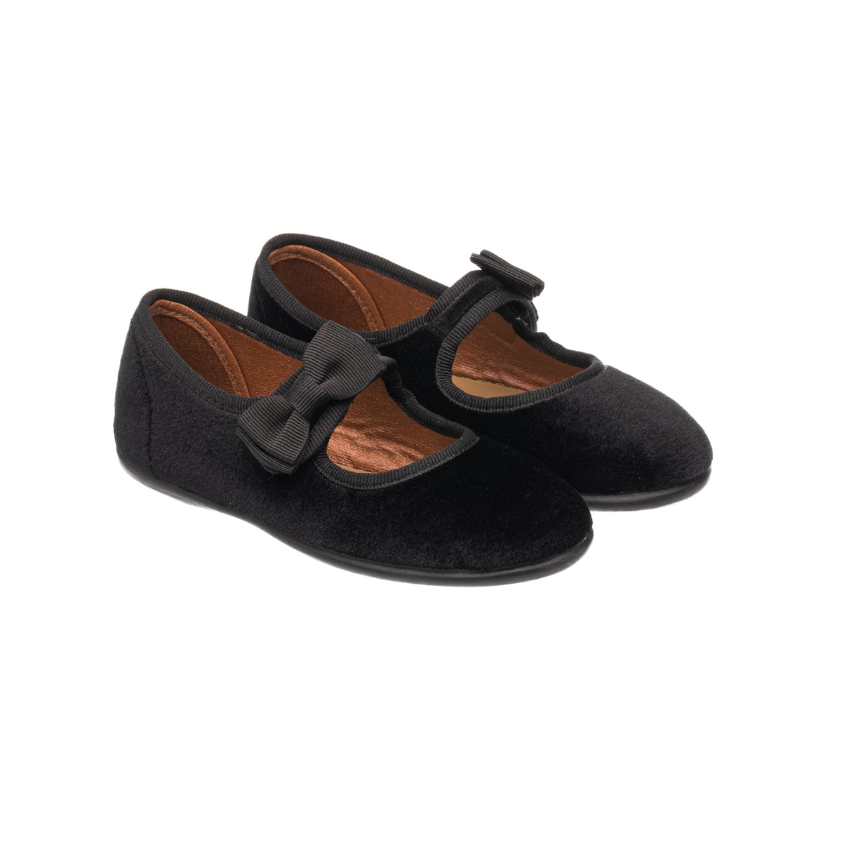 Velvet Bow Mary Jane - Black