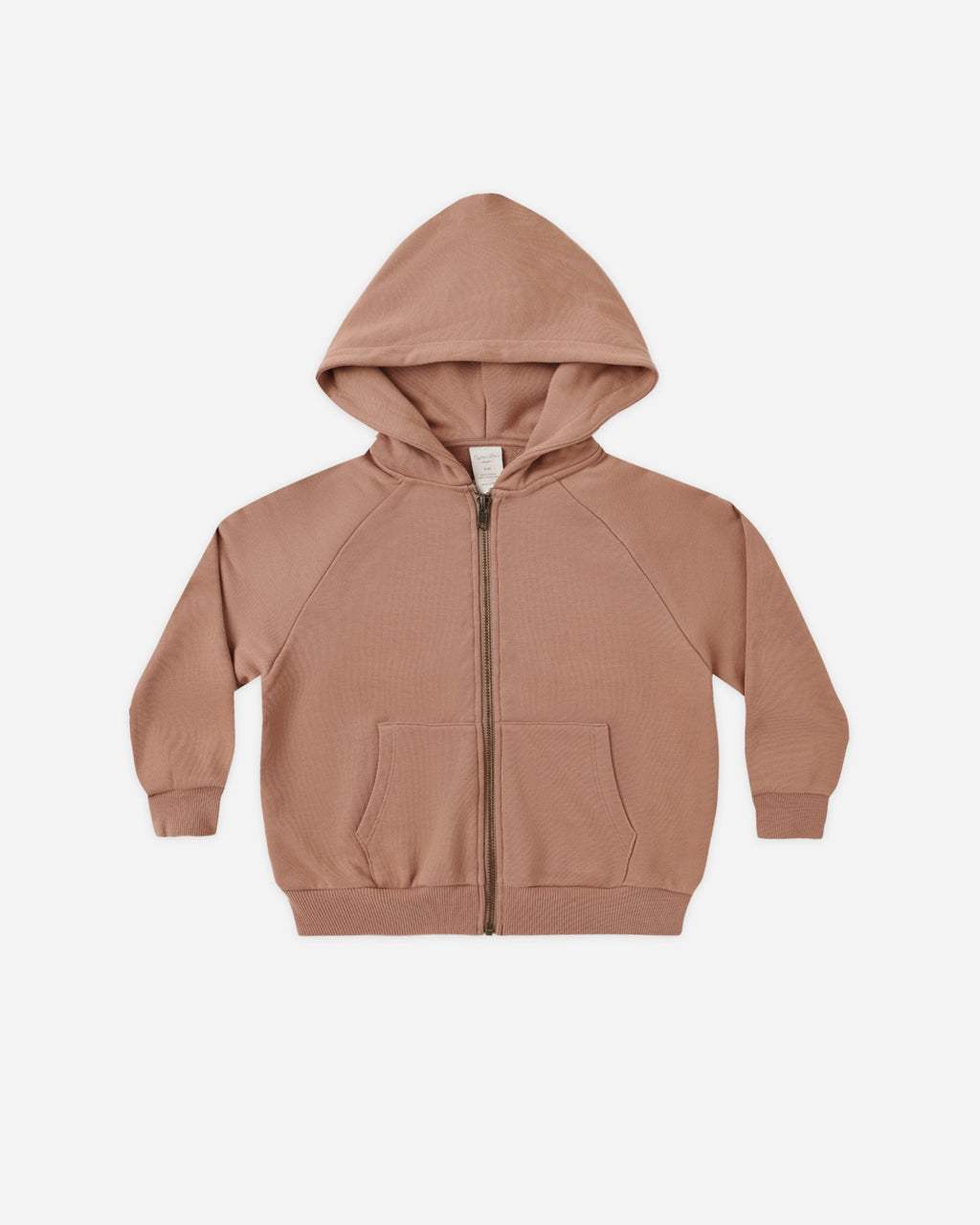 Zip Raglan Hoodie || Clay