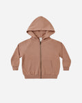 Zip Raglan Hoodie || Clay