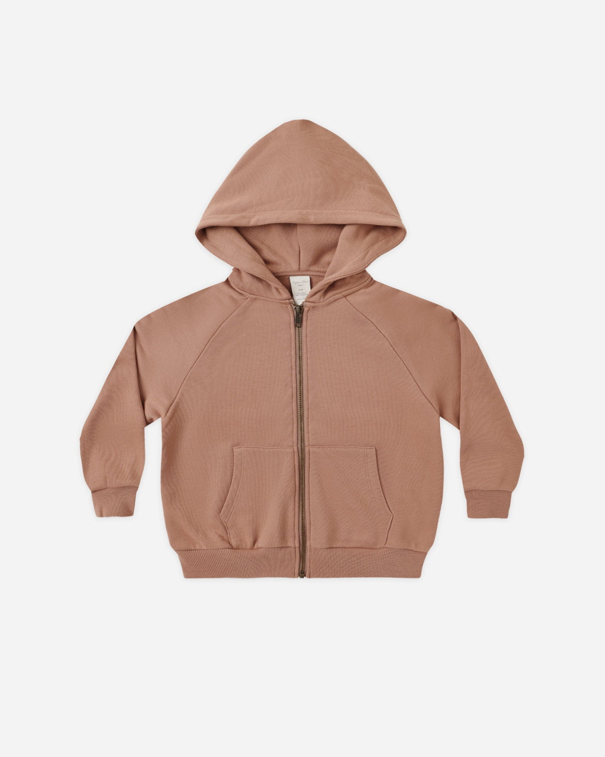 Zip Raglan Hoodie || Clay